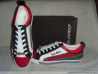 chaussures dsquared hommes new style 2013 echelle cuir vert rouge